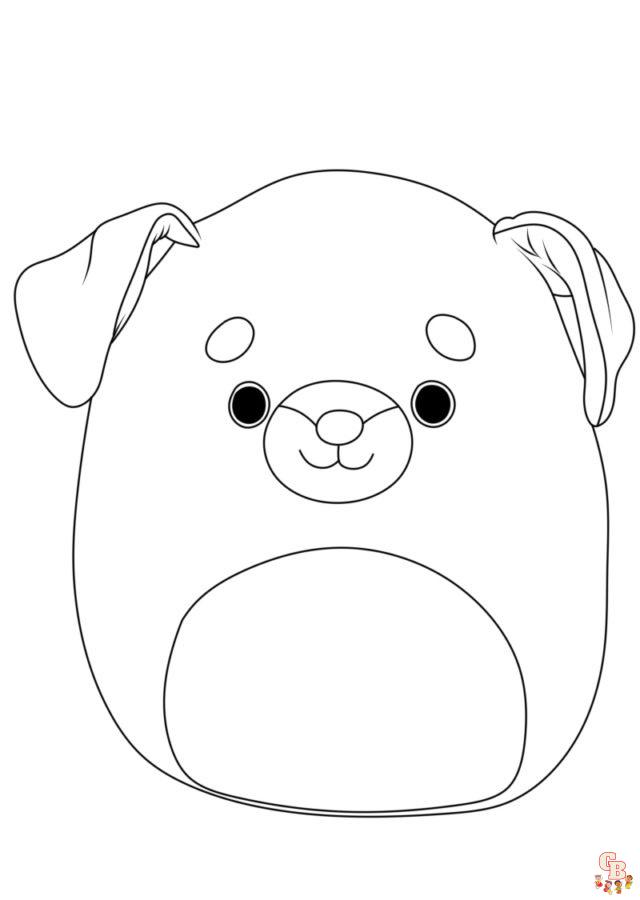 Squishmallows coloring pages for kids free printable sheets
