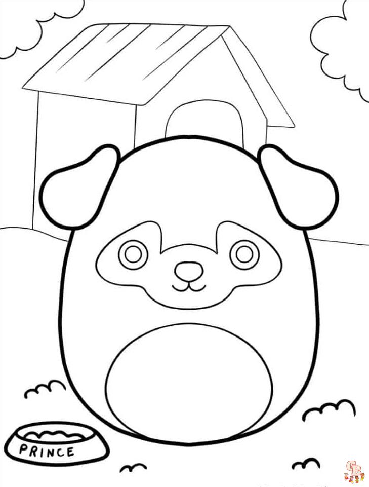 Squishmallows coloring pages for kids free printable sheets