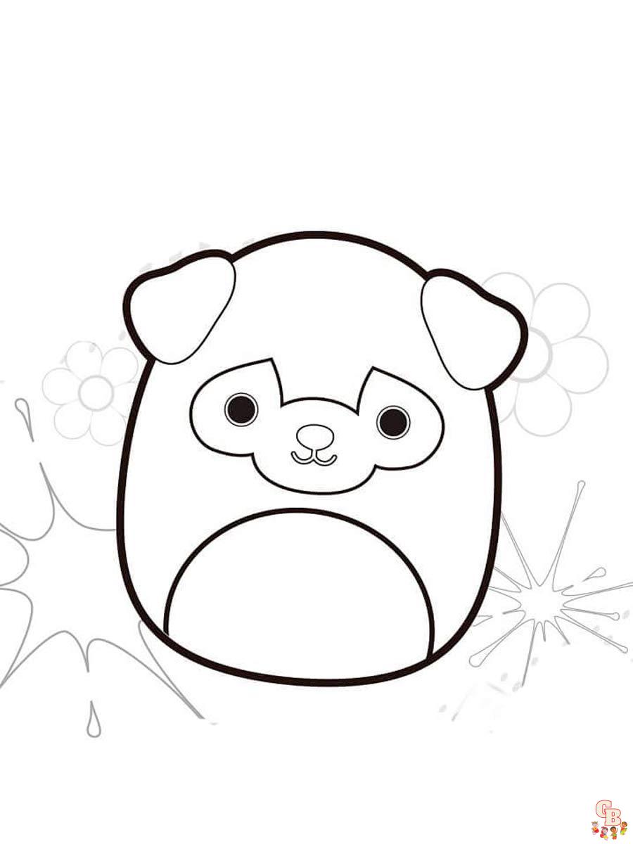 Squishmallows coloring pages for kids free printable sheets