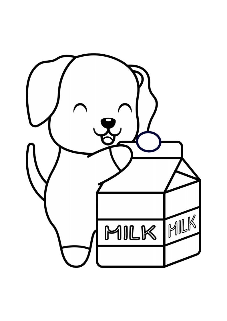Dogs coloring pages for kids home school printables day care activi â scc digital designs