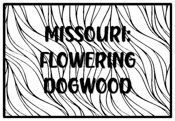 Missouri flowering dogwood state tree coloring pages by anisha sharma