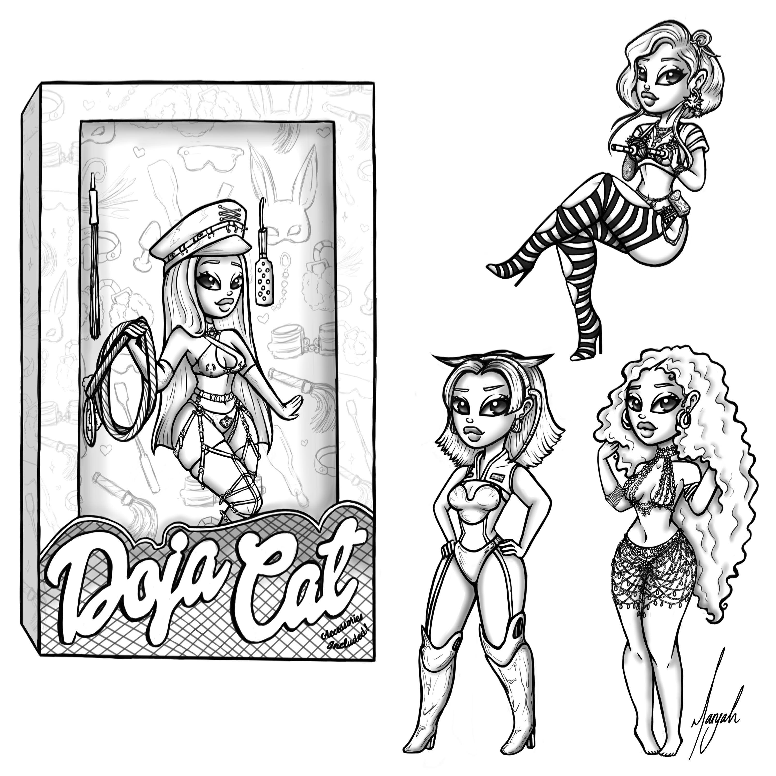 New doja cat sketches ð rdojacat