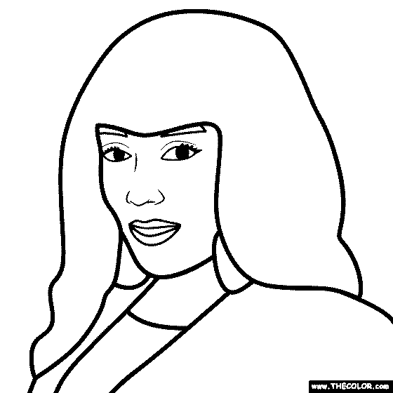 Doja cat coloring page