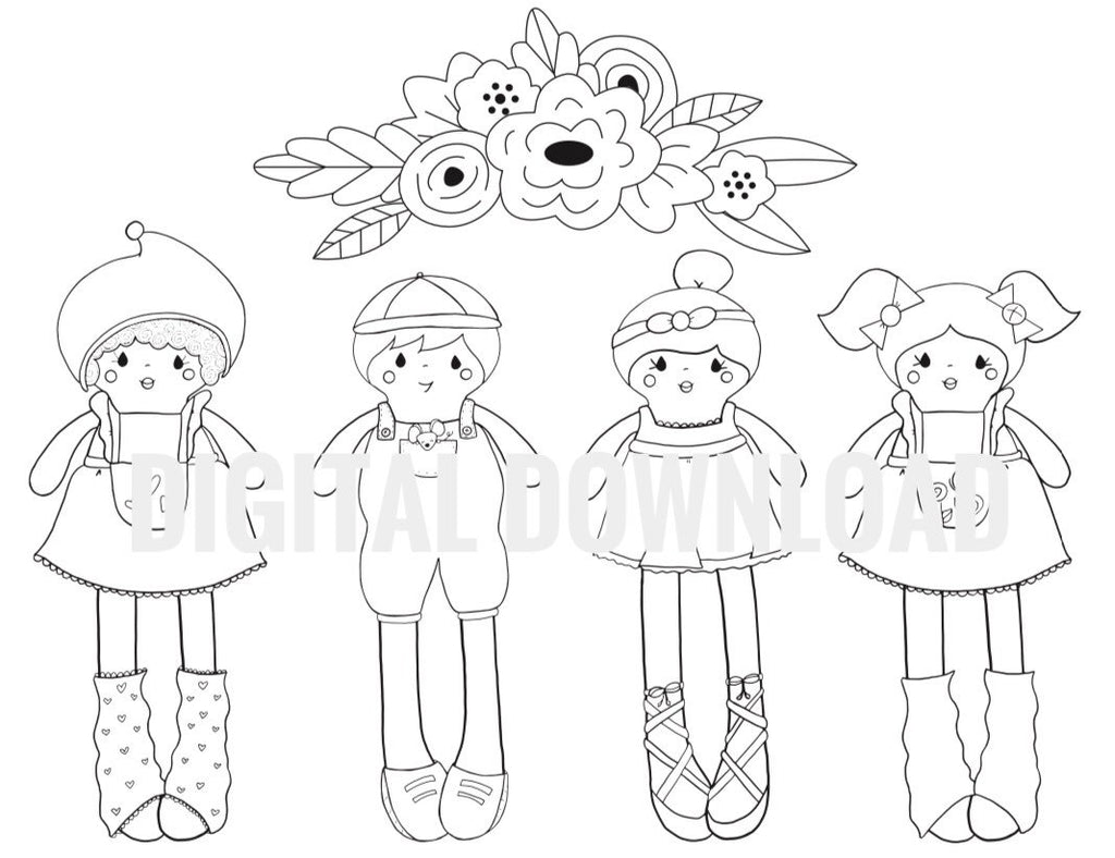 Printable coloring page â sweet anne made