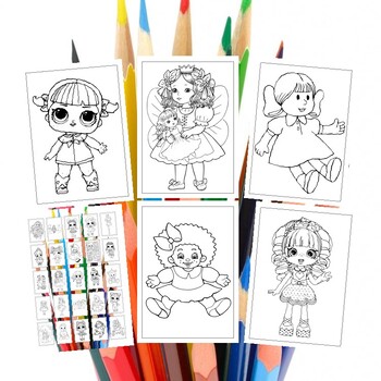 Printable doll coloring pages engaging activities for kids and collectors p
