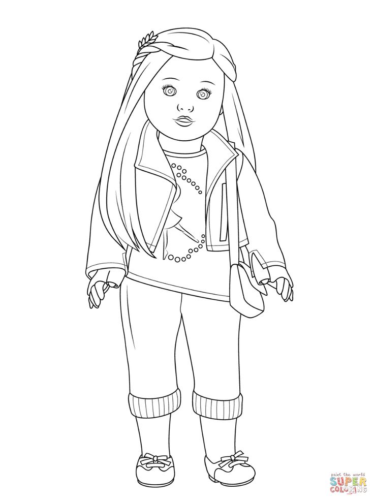 American girl isabelle doll coloring page free printable coloring pages coloring pages for girls coloring pages to print american girl doll