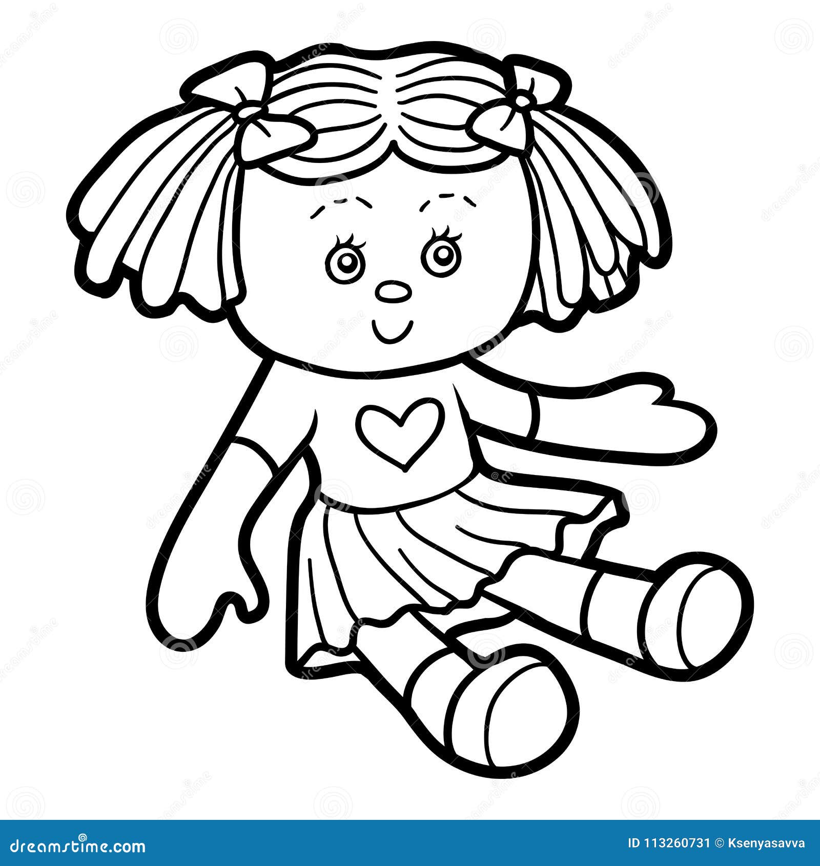 Doll outline stock illustrations â doll outline stock illustrations vectors clipart