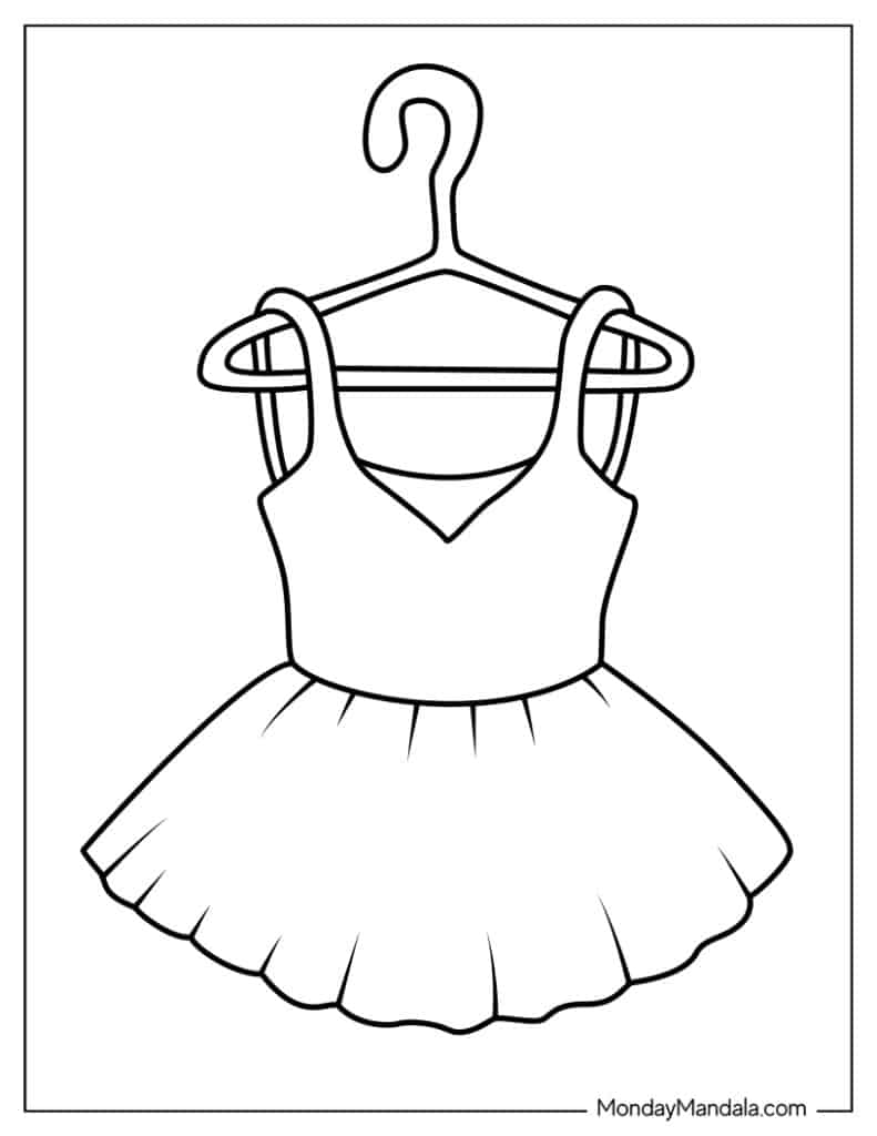 Ballerina coloring pages free pdf printables