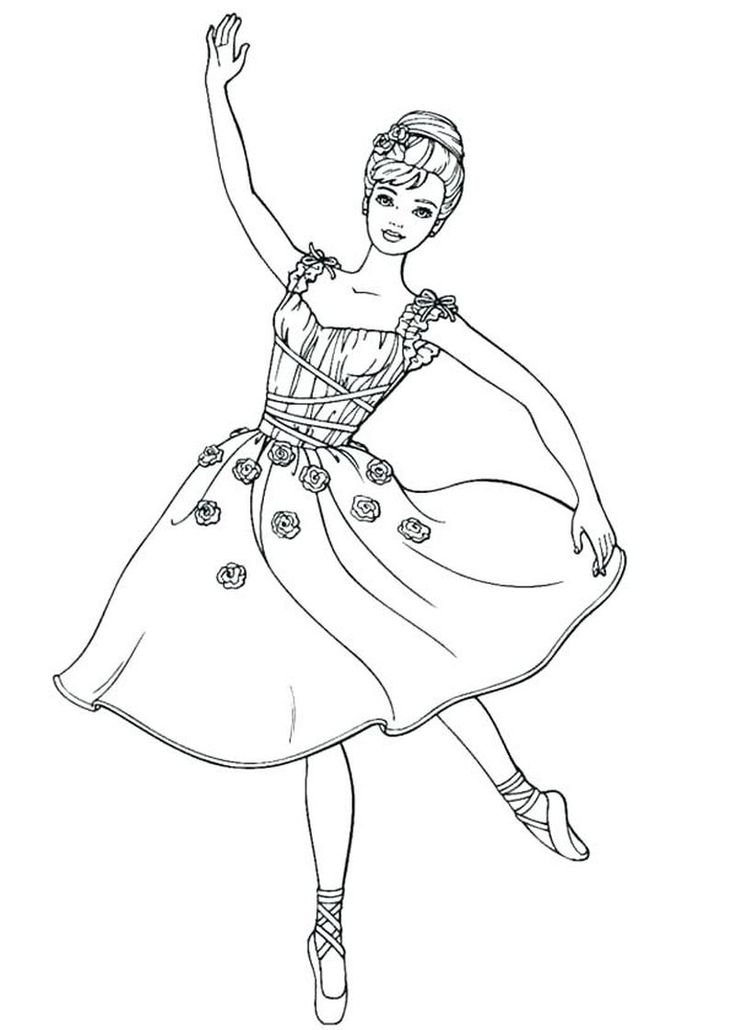 Cute ballerina coloring pages pdf ideas