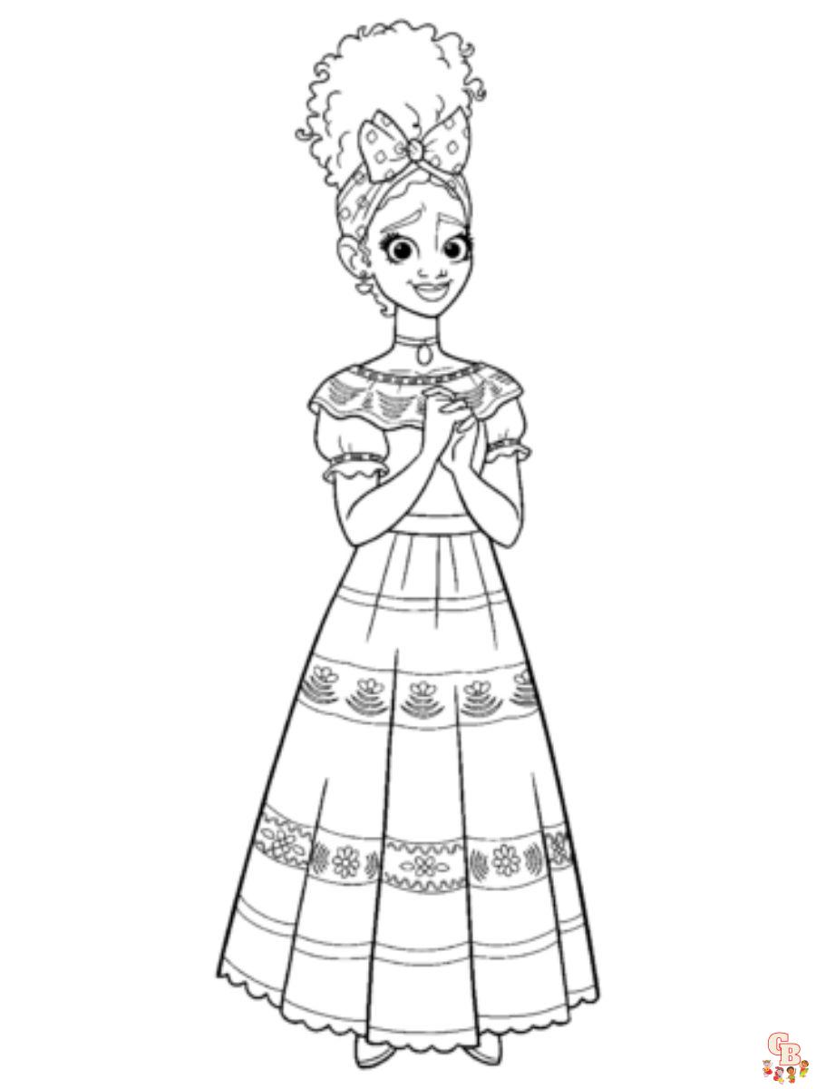 Encanto coloring pages free printable sheets for kids