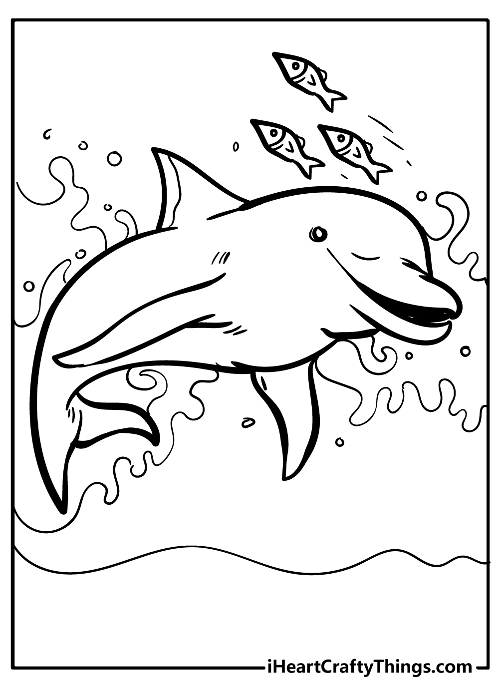 Dolphin coloring pages free printables
