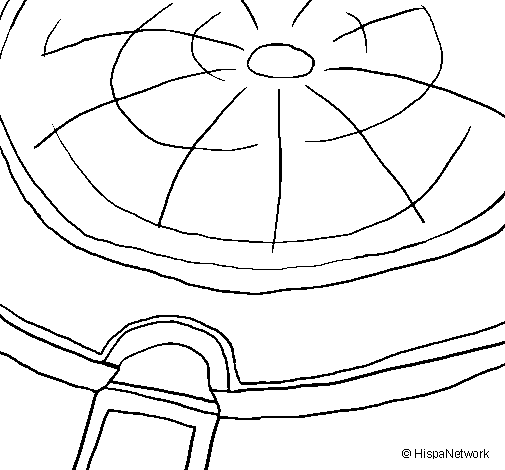 Dome of the pantheon coloring page