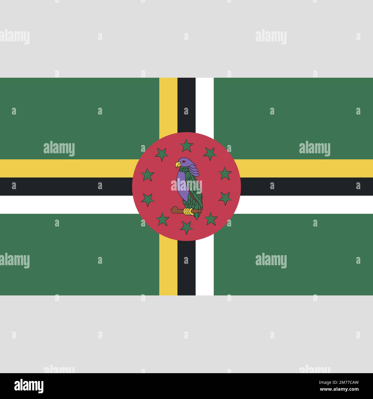 Dominica colors stock vector images