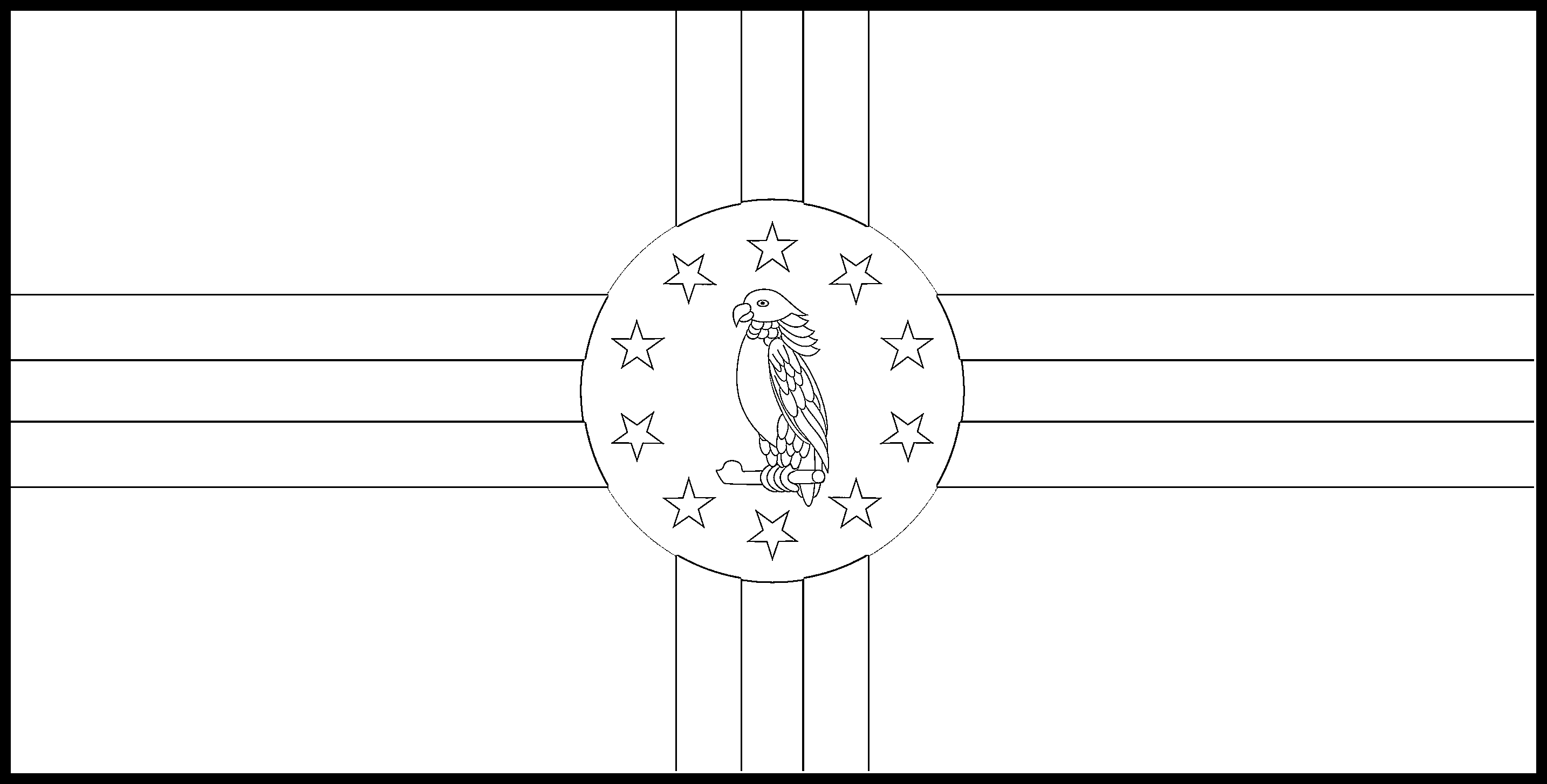 Dominica flag colouring page â flags web