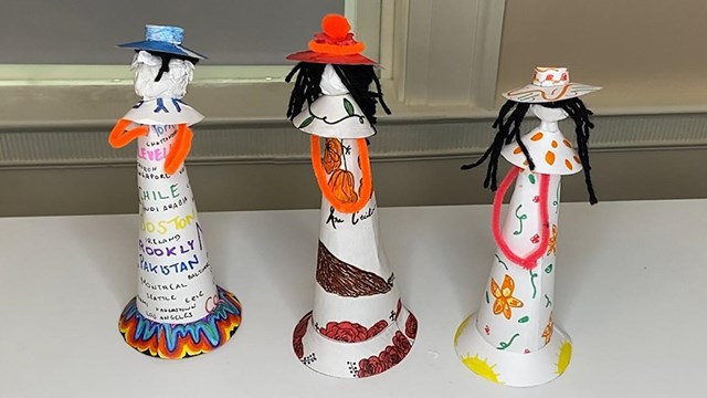 Storytelling with art dominican faceless dolls