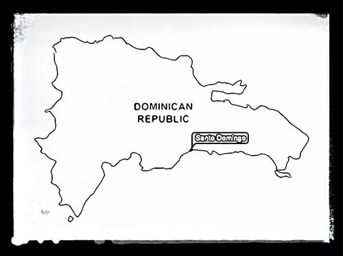 Map of dominican republic