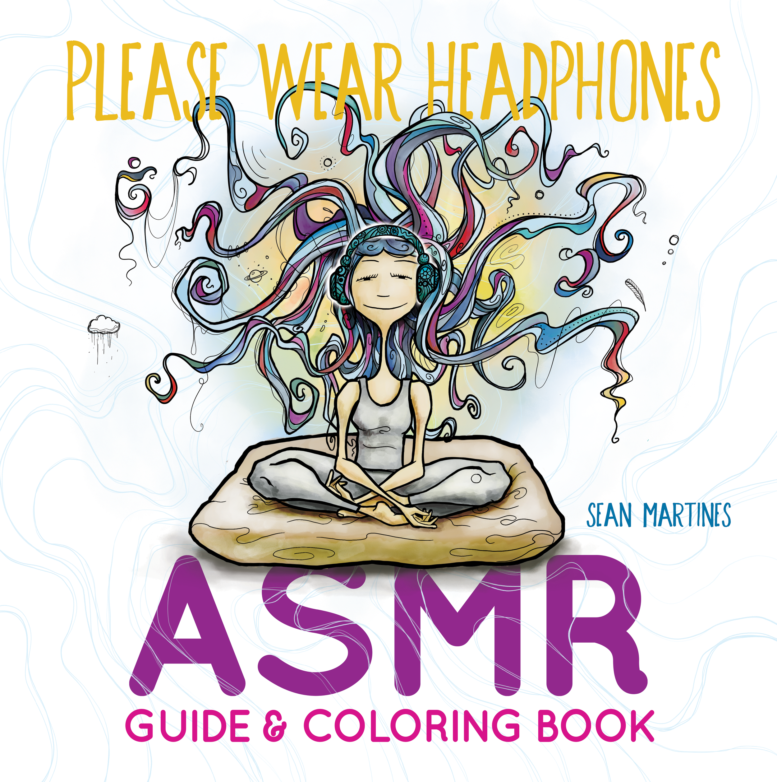 Please wear headphones asmr guide coloring book â domo avocado design