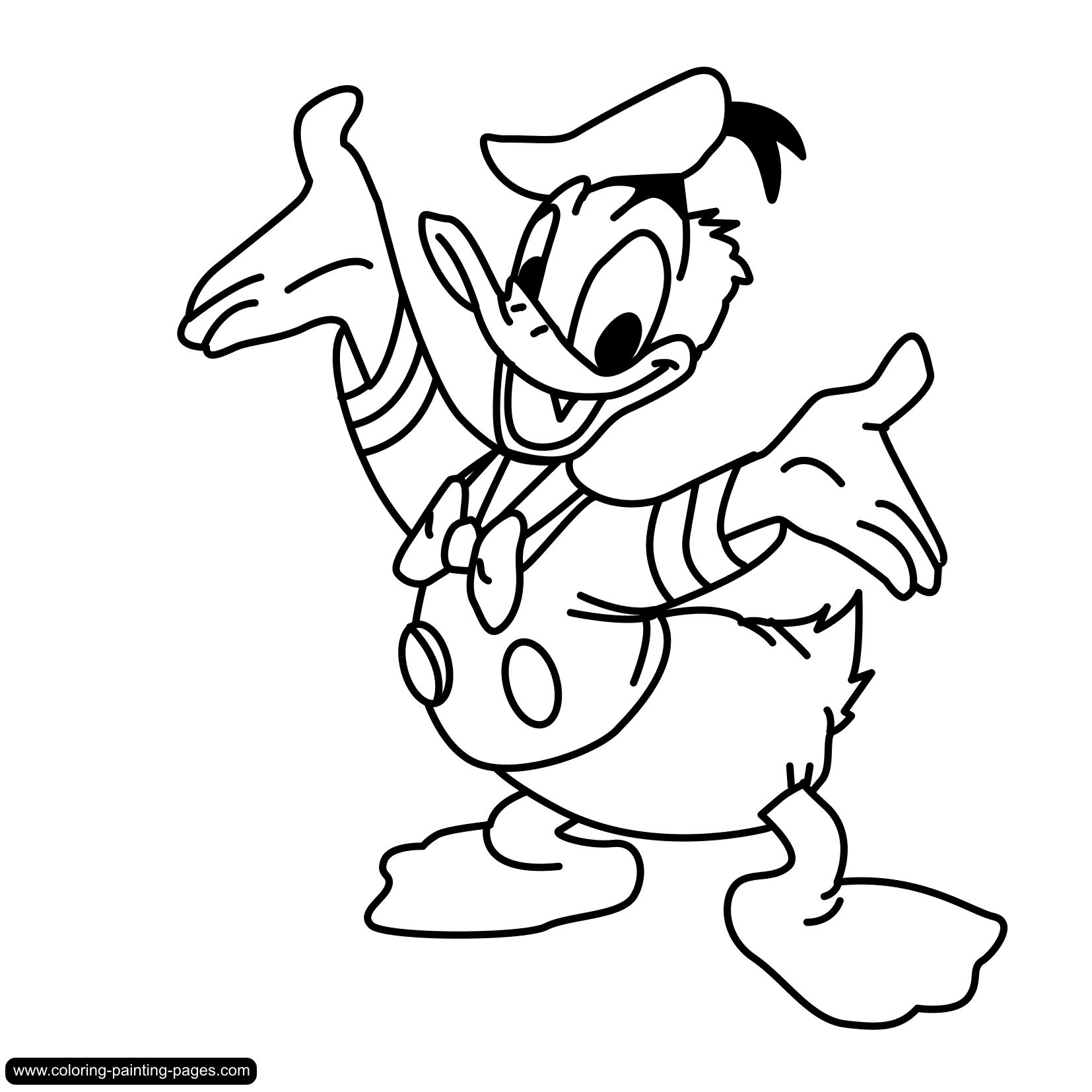 Daisy duck coloring pages printable donald duck coloring pages free coloring book