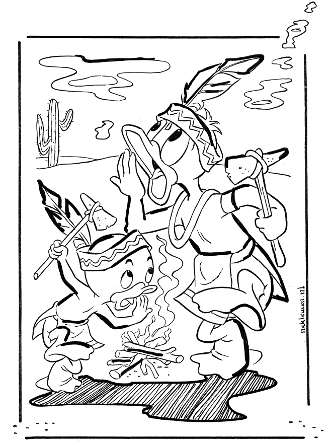 Free coloring pages donald duck