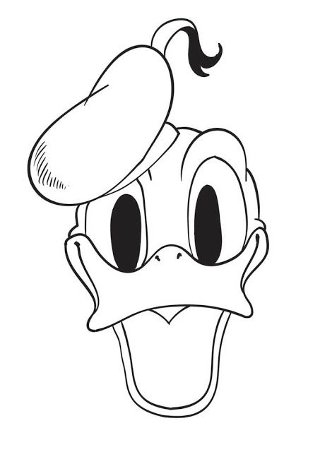 Vintage donald duck coloring