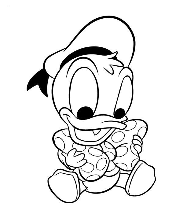 Donald duck coloring page crafts and worksheets for preschooltoddler and kindergarten