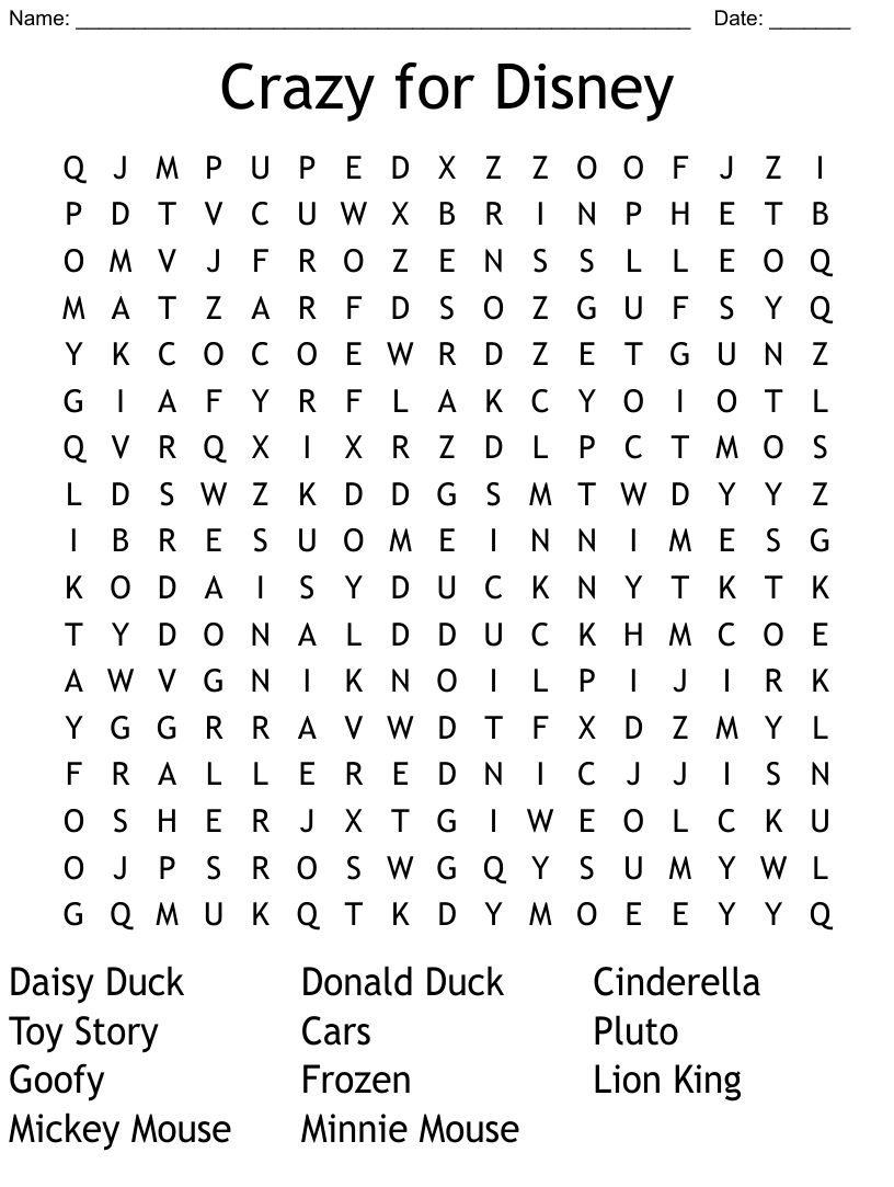 Ics animation crosswords word searches bingo cards