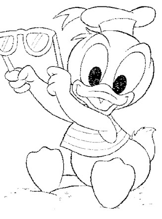 Disney characters coloring page