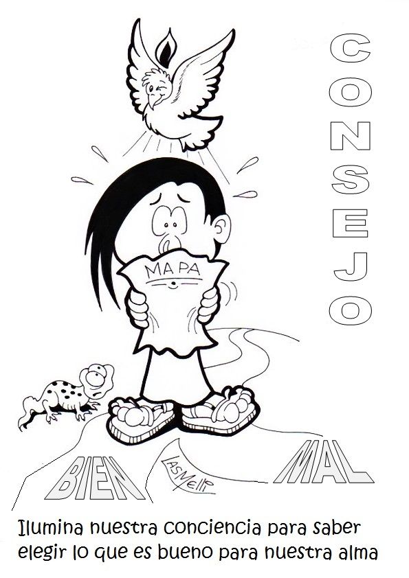 Blog catãlico gotitas espirituales los dones del espãritu santo pa colore espiritu santo pa colore dones del espiritu espãritu santo