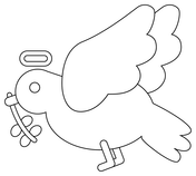 Dibujo de espãritu santo para colorear dibujos para colorear imprimir gratis