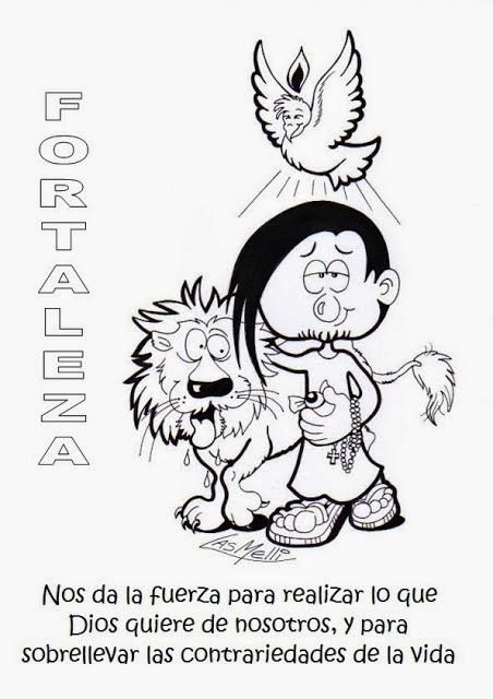 Relialba los dones del espãritu santo para colorear