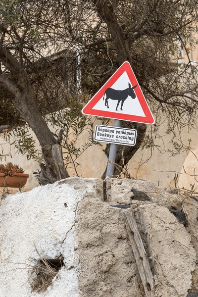 Donkey crossing sign royalty