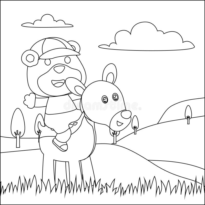 Donkey colouring page stock illustrations â donkey colouring page stock illustrations vectors clipart