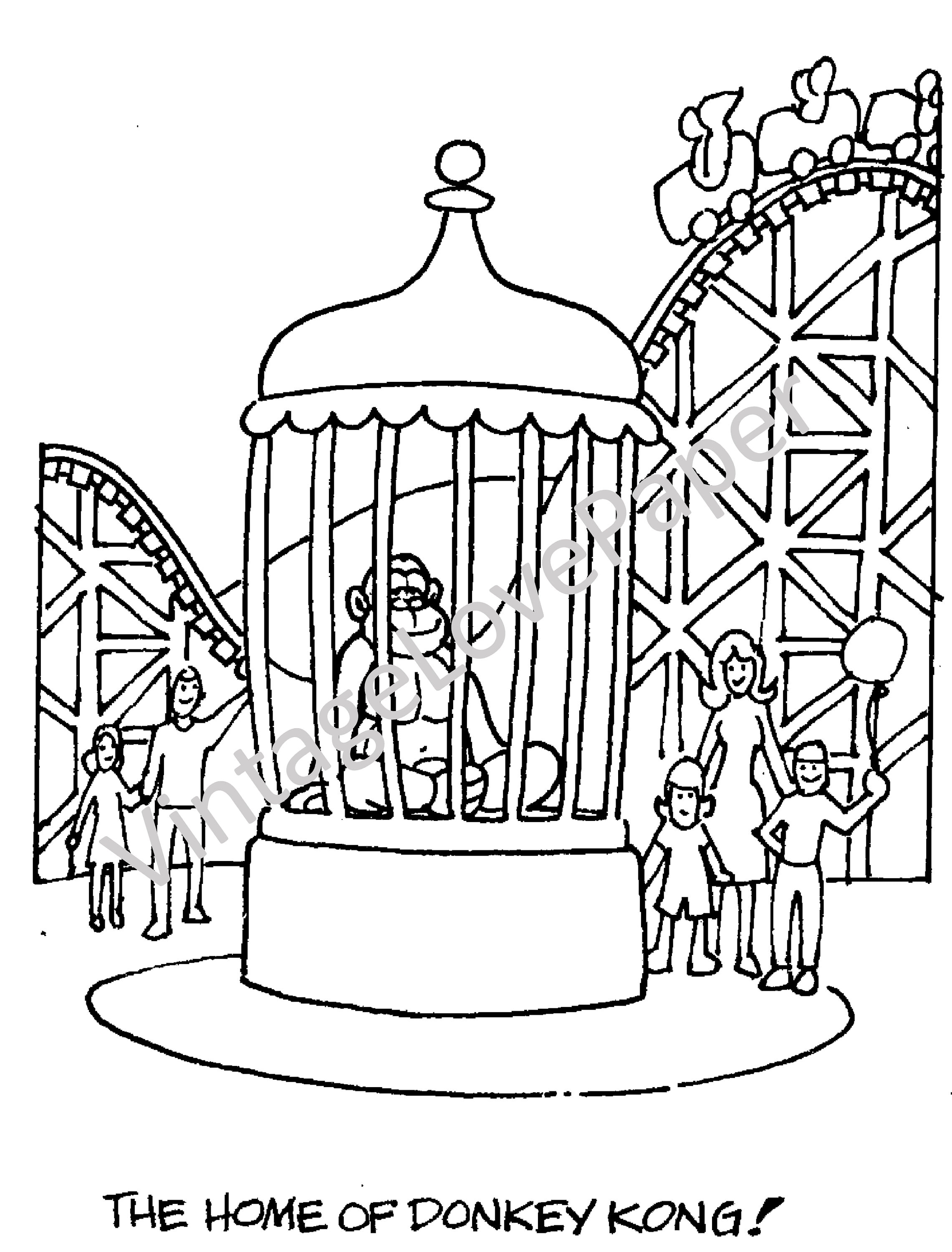 Offer donkey kong coloring books books to color activity books instant download pdf format