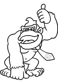 Donkey kong coloring pages ideas donkey kong coloring pages coloring pages for kids