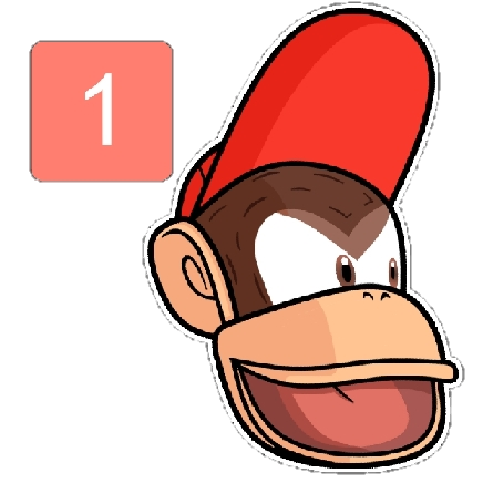 Diddy kong ping emoji by terodactiloi on