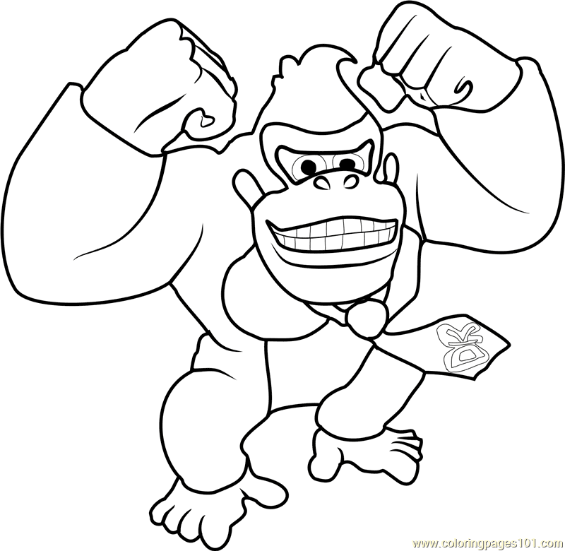 Donkey kong coloring pages ideas donkey kong coloring pages coloring pages for kids