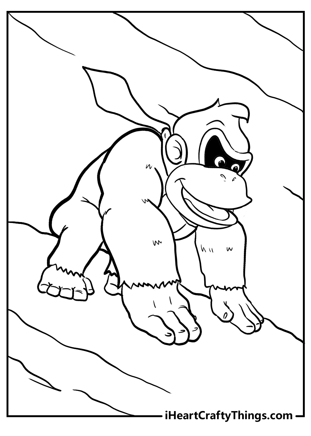 Printable donkey kong coloring pages updated