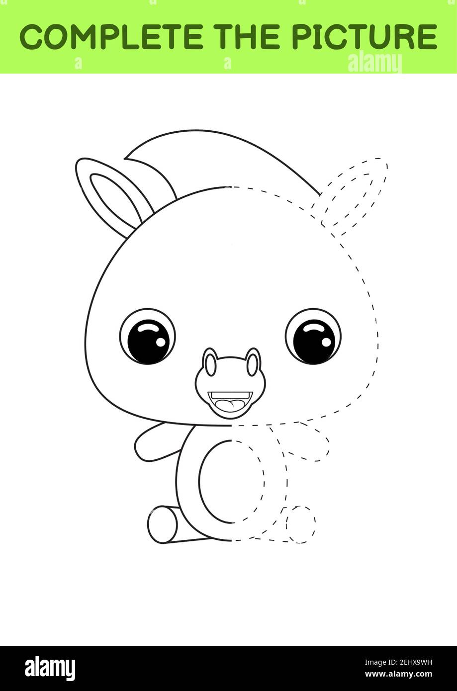 Simple donkey coloring hi