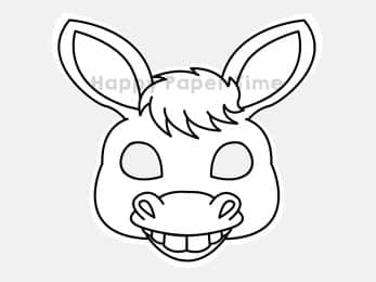 Donkey coloring kids archives