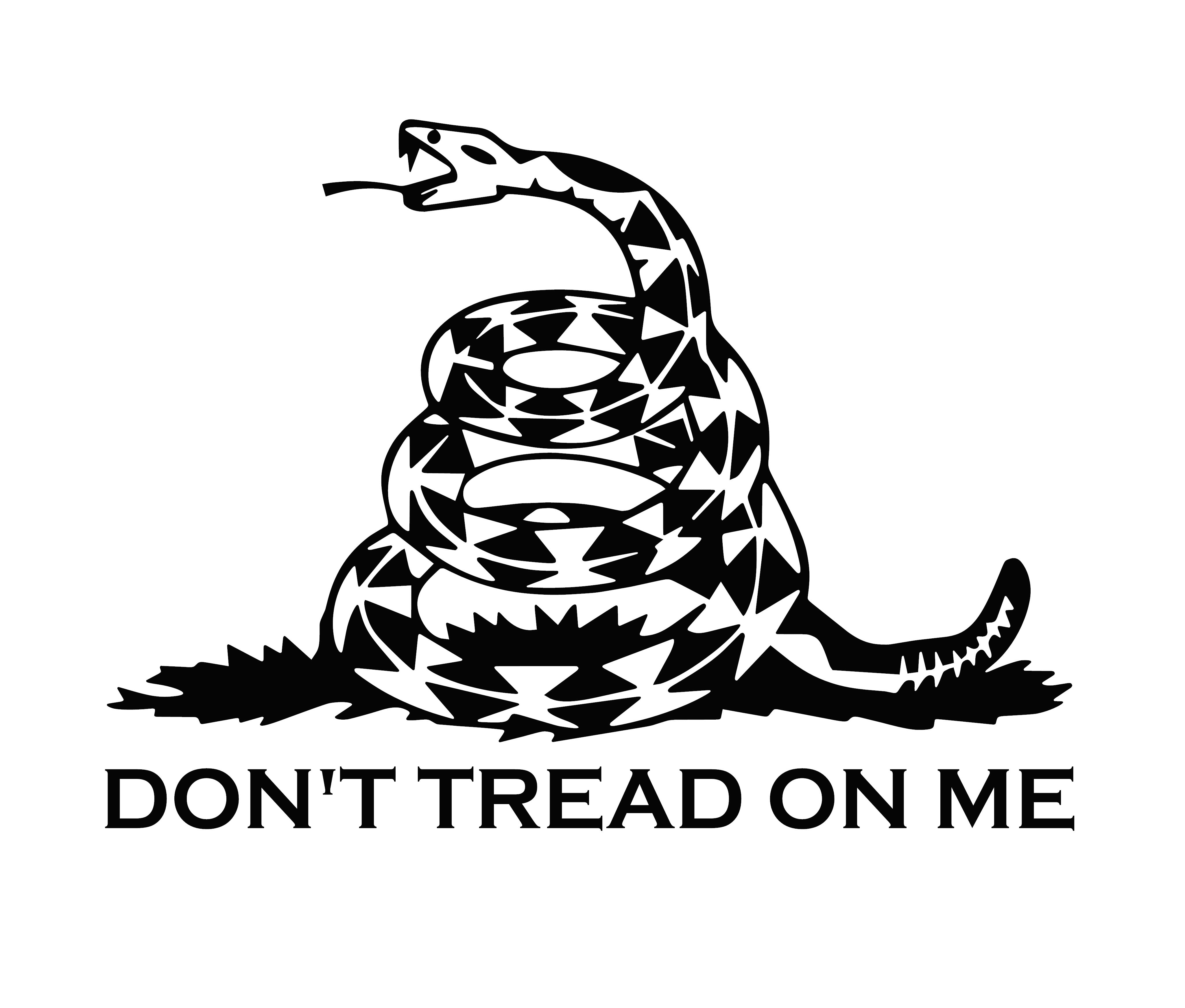 Dont tread on me decals car stickers patriotic vinyl decal â us patriots design