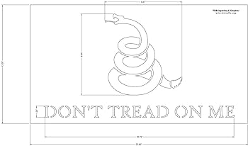 Dont tread on me stencil