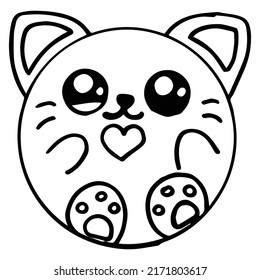 Kids coloring pages cute cat donut ññððºðððñ ððµðºñðñððñ ðñðñððºð ððµð