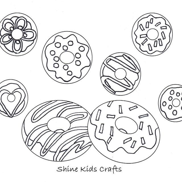 Colorful donut designs