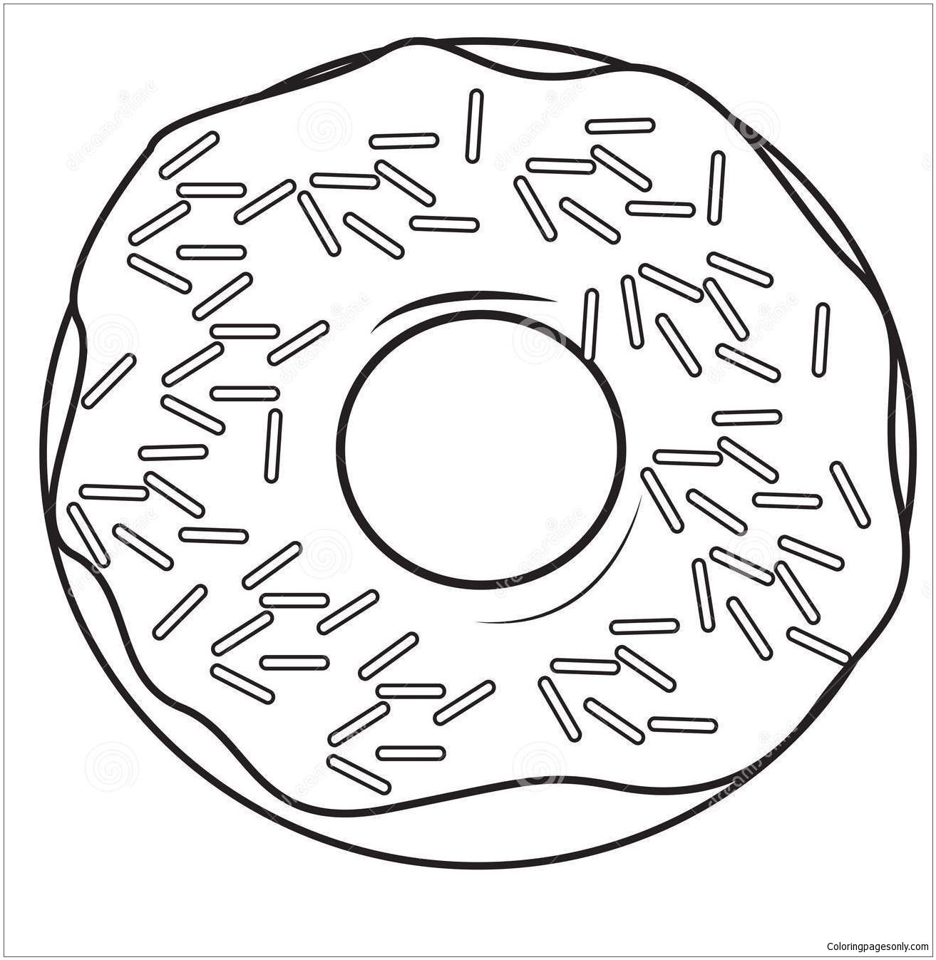 Donut coloring page free coloring page donut free coloring page template printing printâ donut coloring page free printable coloring pages free coloring pages