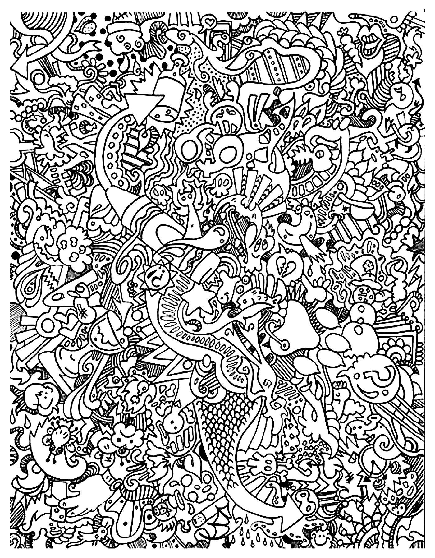 Very plex doodle to color from the gallery doodling doodle art coloring pages coloring pages to print coloring book pages