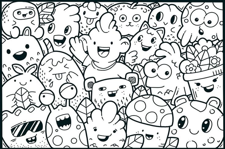 Doodle monster