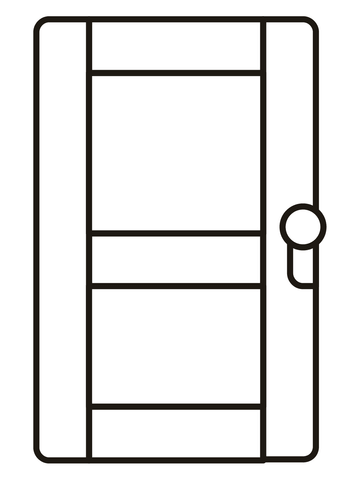 Door coloring page free printable coloring pages
