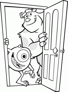 Bob sully and bouh behind the door