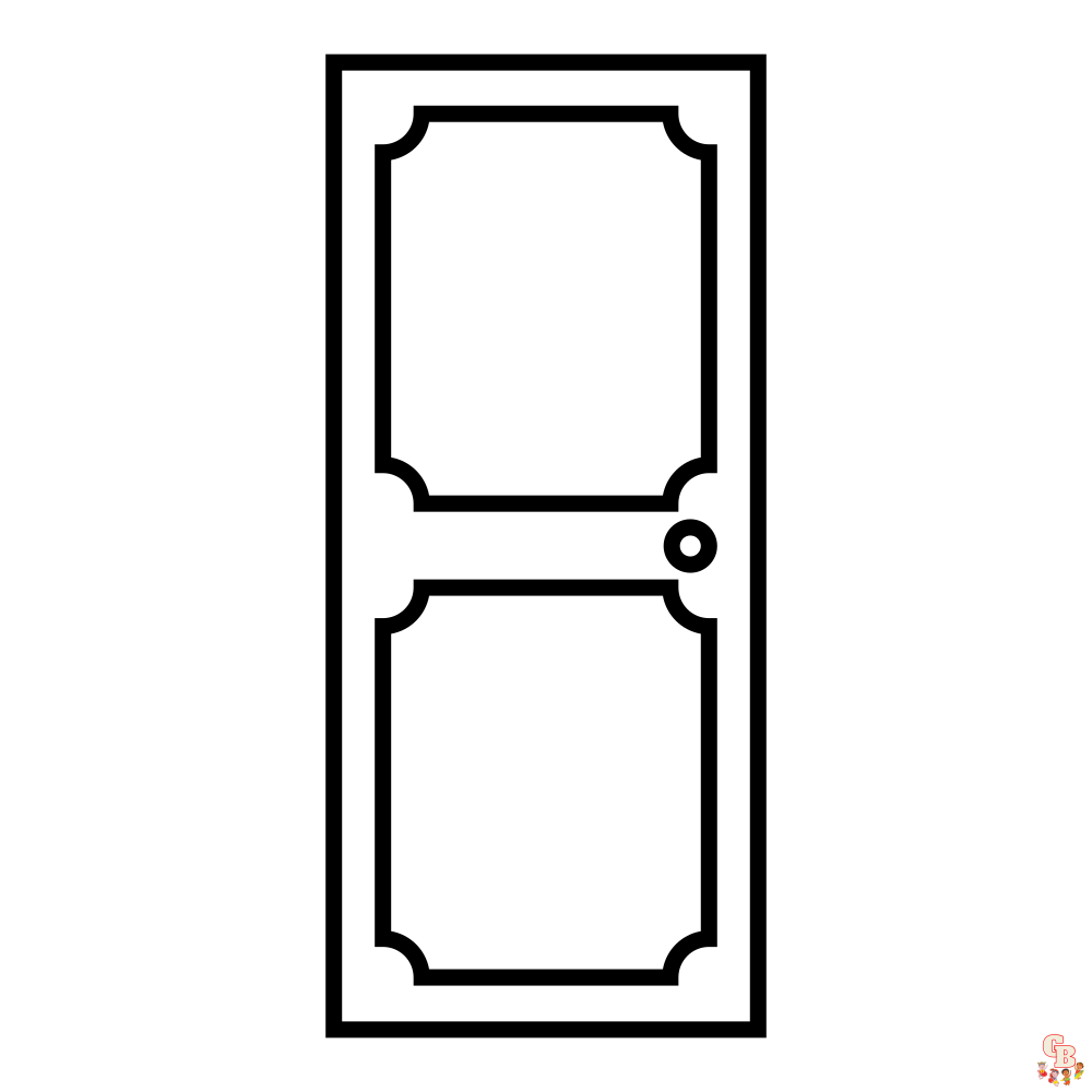 Discover fun and creative doors coloring pages