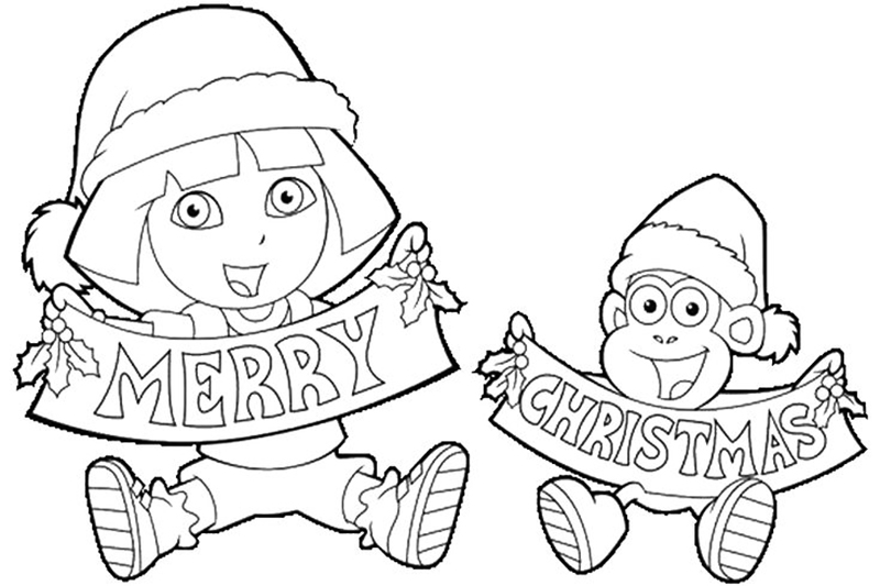 Free printable merry christmas coloring pages